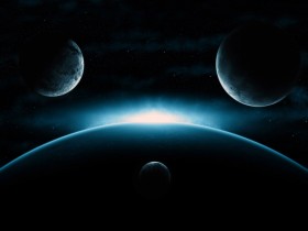 星空地球桌面壁纸