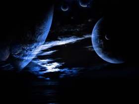 星空地球桌面壁纸