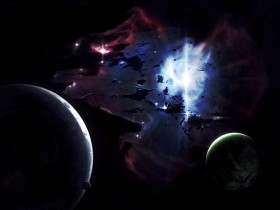 星空地球桌面壁纸