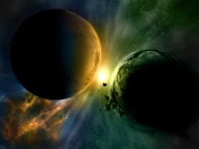星空地球桌面壁纸