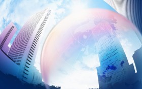 城市与环境保护主题设计桌面壁纸