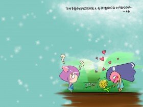 米亚米拉趣味漫画桌面壁纸