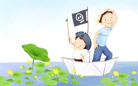 韩国父亲节插画主题桌面壁纸