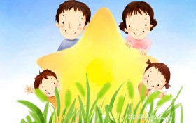 韩国母亲节插画主题桌面壁纸