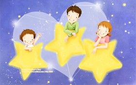 韩国母亲节插画主题桌面壁纸