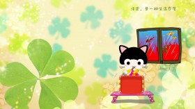 可爱卡通小猫桌面壁纸