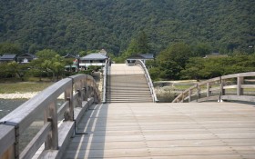 日本山口县锦带京桥风景桌面壁纸
