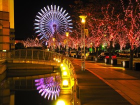 日本神户圣诞之夜桌面壁纸