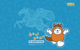 可爱邦尼熊卡通壁纸
