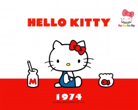 Hello Kitty可爱卡通桌面壁纸[1280x1024]
