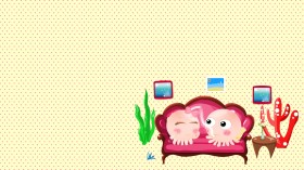 Nomo Love 爱情主题可爱卡通壁纸