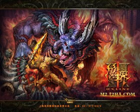 暗黑风格网游《魔界2》官方桌面壁纸