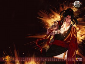腾讯QQ 2011年10月月历桌面历壁纸