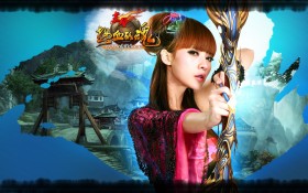 三国网游《赤壁》柳岩代言桌面壁纸