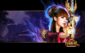三国网游《赤壁》柳岩代言桌面壁纸