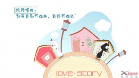 嘟嘟鹅 可爱卡通桌面壁纸
