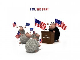 小羊肖恩Sheeps可爱绵羊卡通桌面壁纸