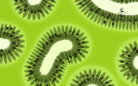 水果可爱切面桌面壁纸