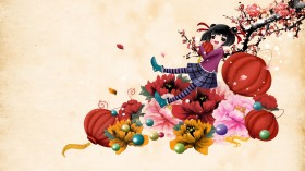 2012年龙年春节新年桌面壁纸