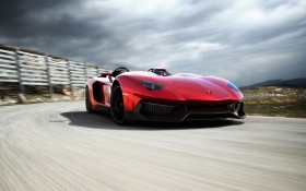 兰博基尼Aventador J Concept跑车桌面壁纸
