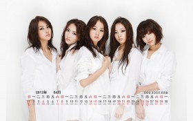 2012年4月日历桌面壁纸