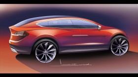 2012年Tesla 特斯拉 Model X汽车桌面壁纸