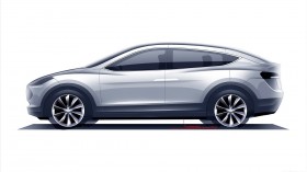 2012年Tesla 特斯拉 Model X汽车桌面壁纸