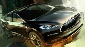 2012年Tesla 特斯拉 Model X汽车桌面壁纸
