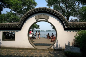 浙江杭州郭庄风景桌面壁纸