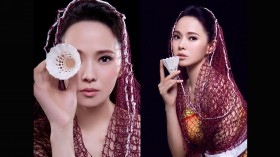 伊能静黑色简约运动桌面壁纸