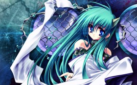 日本科幻题材美少女插画桌面壁纸[1280x800]