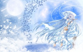 日本科幻题材美少女插画桌面壁纸[1280x800]