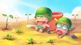 炮炮兵可爱卡通桌面壁纸