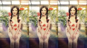 美女演员毛晓彤桌面壁纸