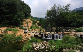 山东桃花峪风景桌面壁纸