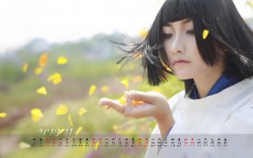 2012年11月月历桌面壁纸