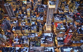 纽约城市夜景桌面壁纸