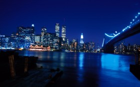 纽约城市夜景桌面壁纸