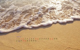 2012年11月风景月历桌面壁纸