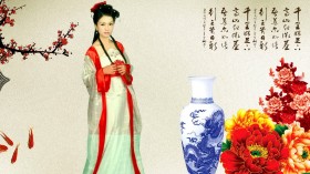 中国风古装美女桌面壁纸