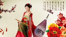 中国风古装美女桌面壁纸