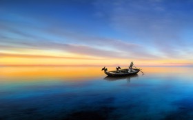 美丽湖畔风景桌面壁纸