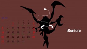 天堂原创 2013年1月游戏月历桌面壁纸