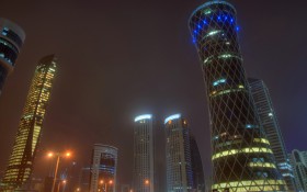 多哈都市风景桌面壁纸
