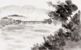 清新中国风 水墨画桌面壁纸[1600x1000]