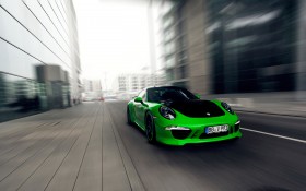 TechArt改装2014款保时捷911 Carrera 4S跑车桌面壁纸