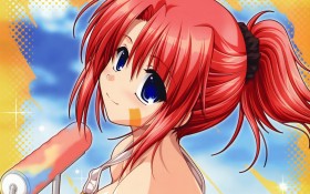 车轮之国-向日葵的少女动漫桌面壁纸