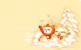 沪江网校CC猫卡通桌面壁纸