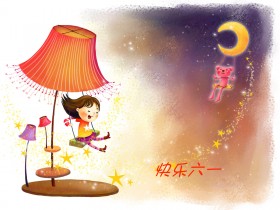 六一儿童节卡通矢量桌面壁纸