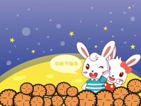 兔小贝:端午节父亲节可爱卡通桌面壁纸